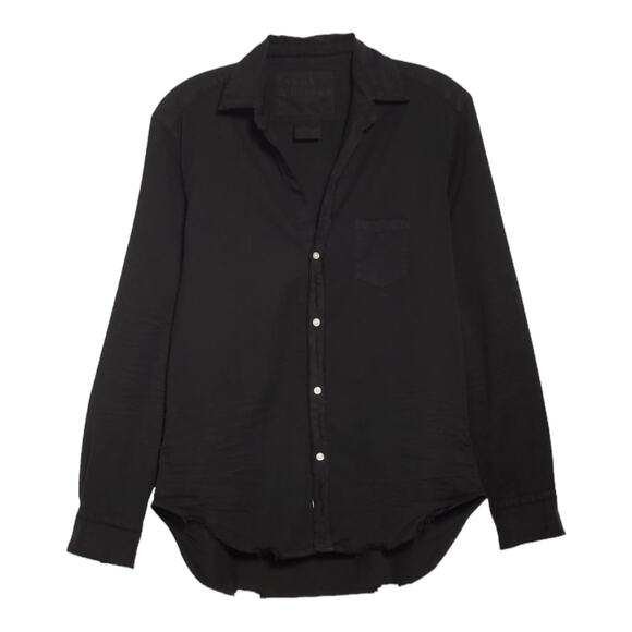 Frank & Eileen NWOT Eileen Woven Button Up in Blackout Stonewashed Denim Size XS - Picture 13 of 13